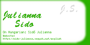 julianna sido business card